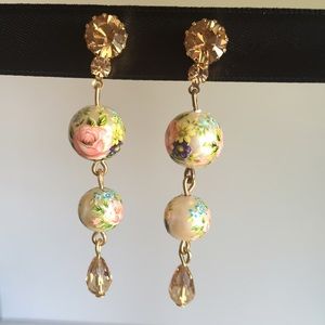 Tarina Tarantino Amber Crystal Earrings